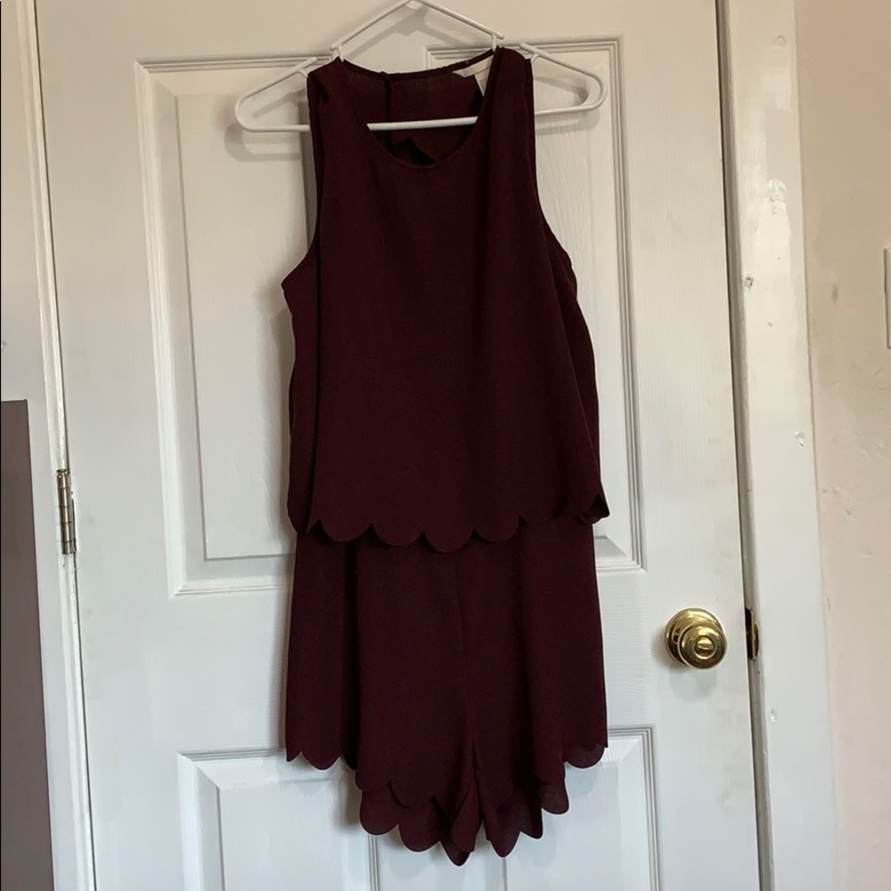 Maroon romper